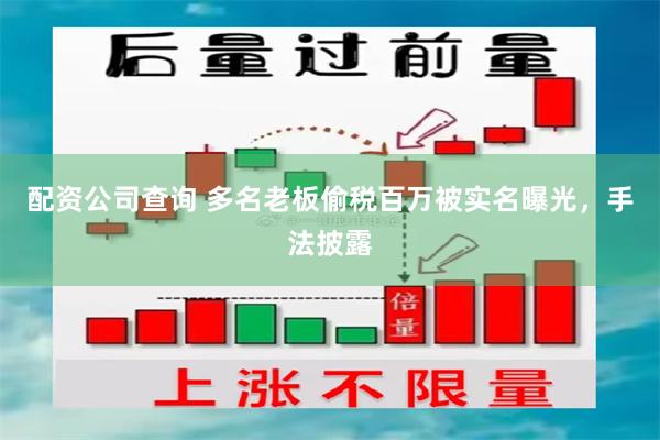 配资公司查询 多名老板偷税百万被实名曝光，手法披露
