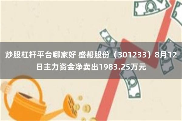 炒股杠杆平台哪家好 盛帮股份（301233）8月12日主力资金净卖出1983.25万元