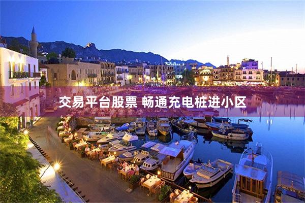 交易平台股票 畅通充电桩进小区