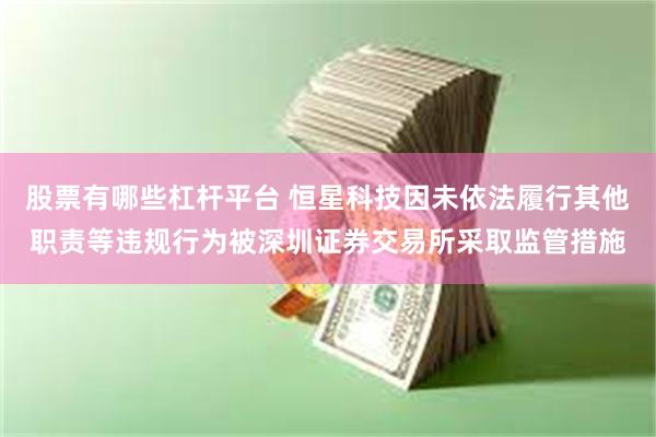 股票有哪些杠杆平台 恒星科技因未依法履行其他职责等违规行为被深圳证券交易所采取监管措施