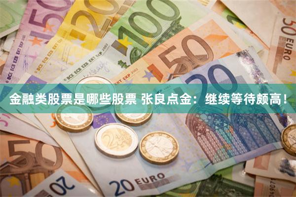 金融类股票是哪些股票 张良点金：继续等待颇高！