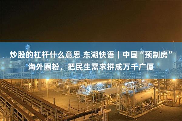 炒股的杠杆什么意思 东湖快语｜中国“预制房”海外圈粉，把民生需求拼成万千广厦