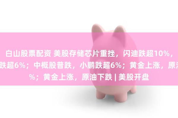白山股票配资 美股存储芯片重挫，闪迪跌超10%，美光、SK海力士跌超6%；中概股普跌，小鹏跌超6%；黄金上涨，原油下跌 | 美股开盘