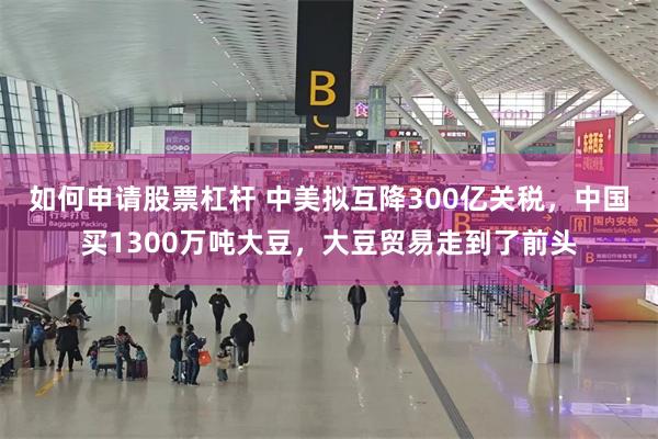 如何申请股票杠杆 中美拟互降300亿关税，中国买1300万吨大豆，大豆贸易走到了前头