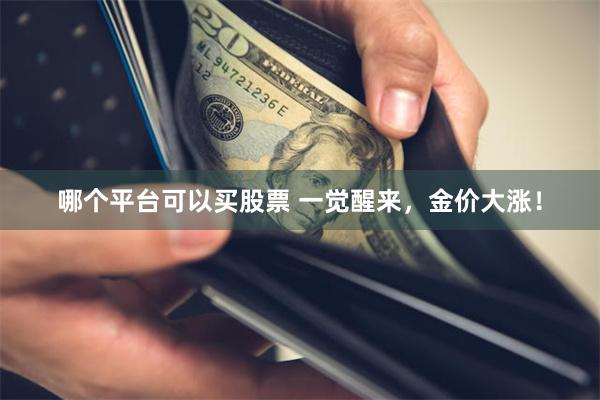 哪个平台可以买股票 一觉醒来，金价大涨！