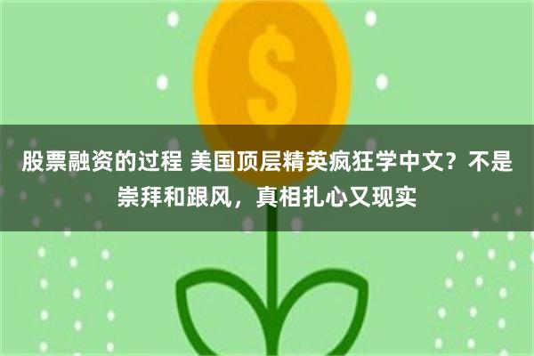 股票融资的过程 美国顶层精英疯狂学中文？不是崇拜和跟风，真相扎心又现实